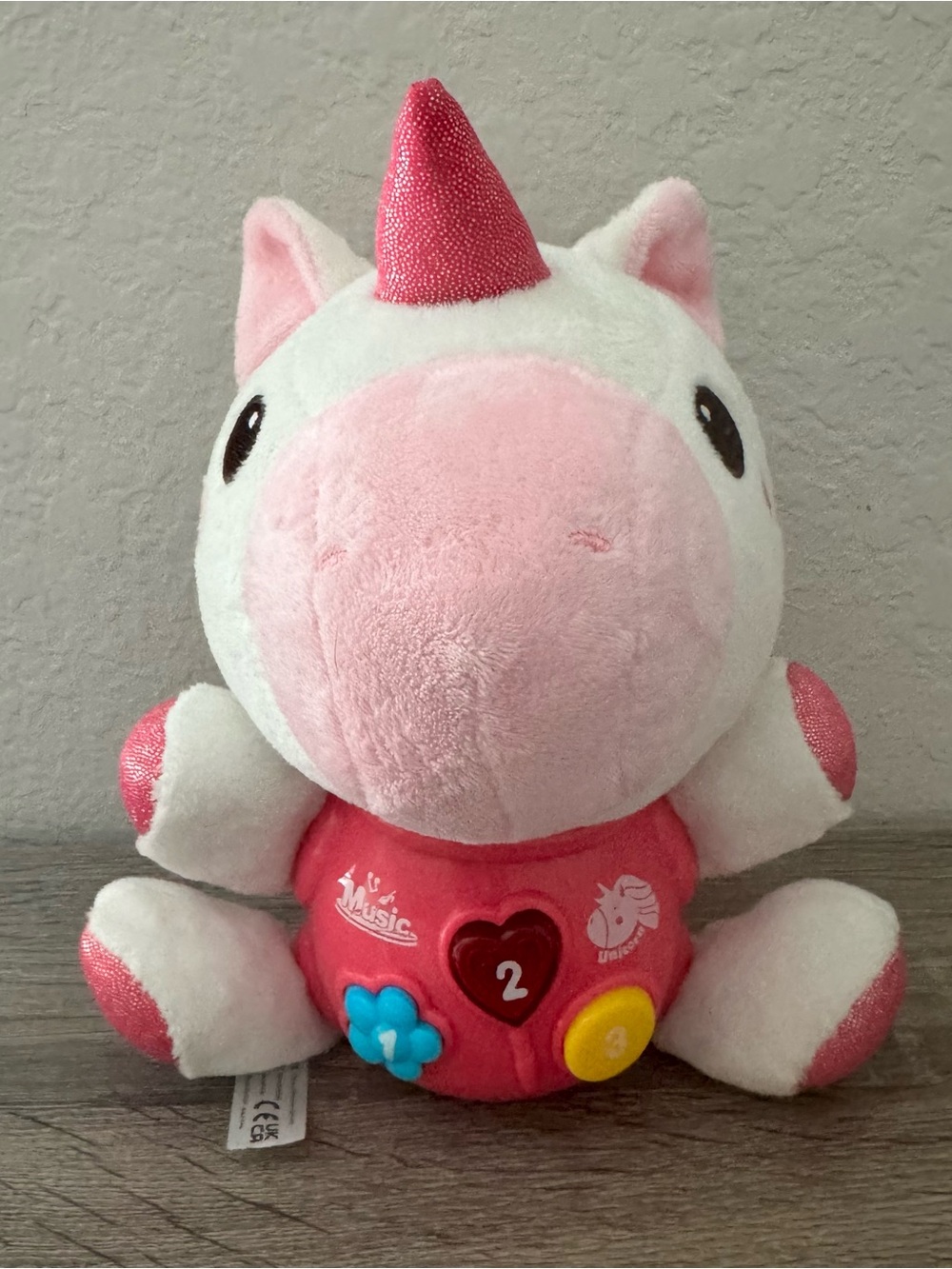 iPlay iLearn Baby Unicorn Musical Plush Toy Lights Sound